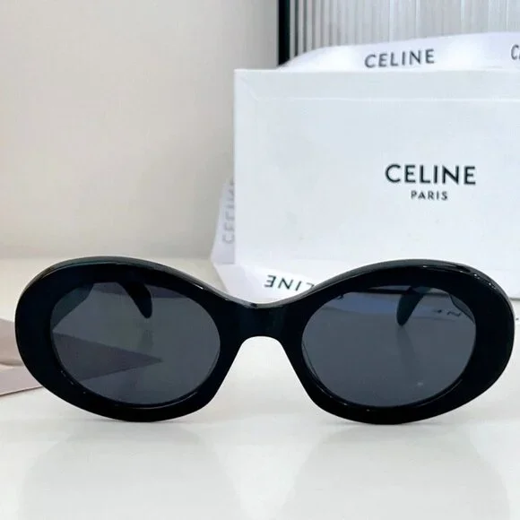 Celine CL40194 Triomphe Oval Women\'s Sunglasses Travel Authentic + Original Box Celine CL40194U Triomphe Oval Women main image 3